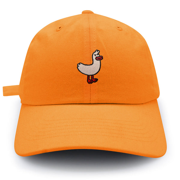 White Goose Dad Hat Embroidered Baseball Cap Cute Swan