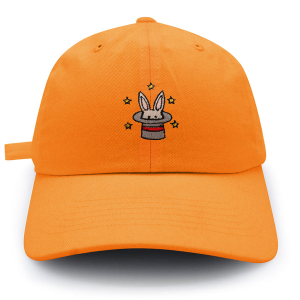 Magic Bunny in Hat Dad Hat Embroidered Baseball Cap Magician