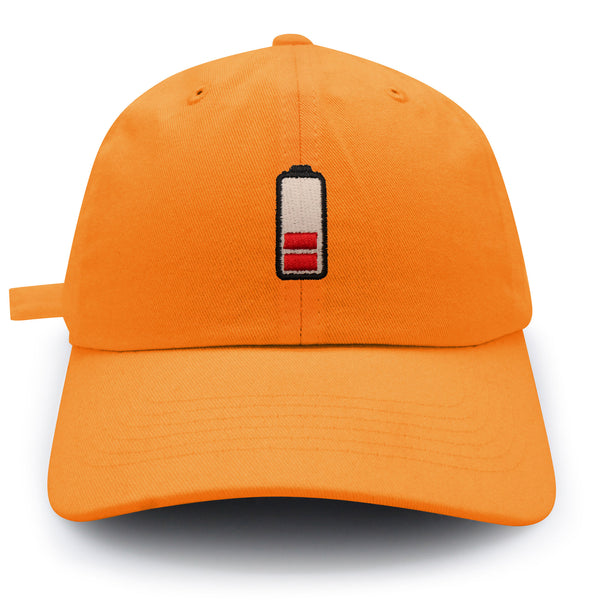 Low Battery Dad Hat Embroidered Baseball Cap Phone