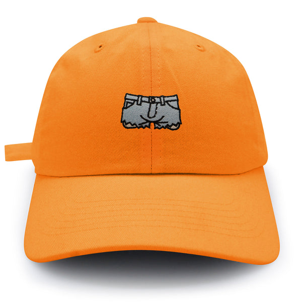 Denim Shorts Dad Hat Embroidered Baseball Cap Jeans