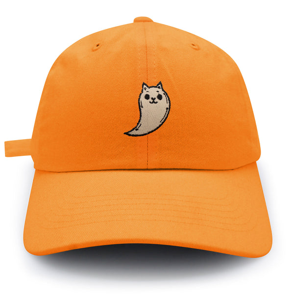 Ghost Cat  Dad Hat Embroidered Baseball Cap Cute