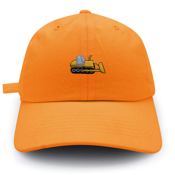 Bulldozer Dad Hat Embroidered Baseball Cap Construction