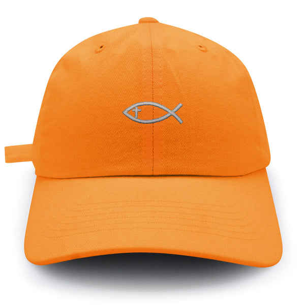 Jesus Fish Symbol Dad Hat Embroidered Baseball Cap Symbol of Christianity