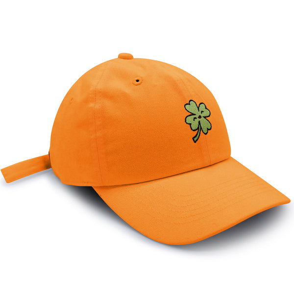 Clover Dad Hat Embroidered Baseball Cap Lucky Flower