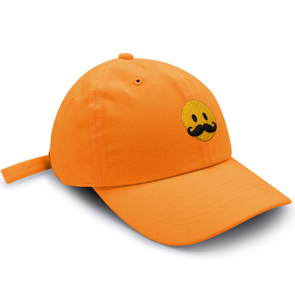 Mustache Emoji Dad Hat Embroidered Baseball Cap Funny