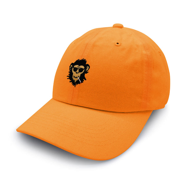 Smoking Monkey Dad Hat Embroidered Baseball Cap Wild Animal Funny