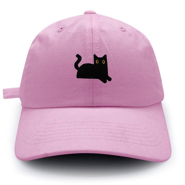 Black Cat Dad Hat Embroidered Baseball Cap Cat Mom