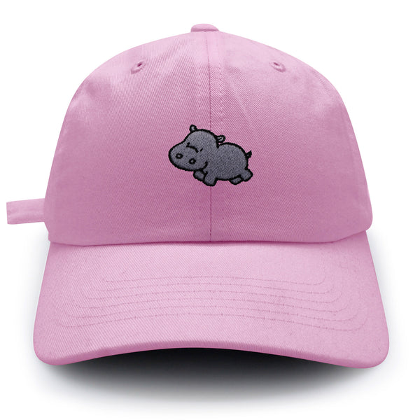 Cute Hippo Dad Hat Embroidered Baseball Cap Hippopotamus Zoo