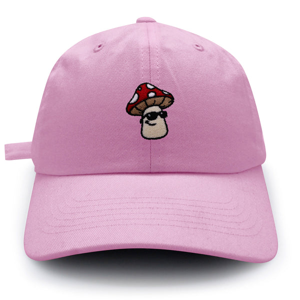 Mushroom with Sunglasses Dad Hat Embroidered Baseball Cap Cool Funny