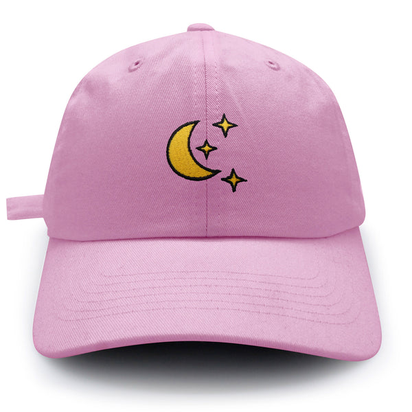 Moon Dad Hat Embroidered Baseball Cap Space Sky Night