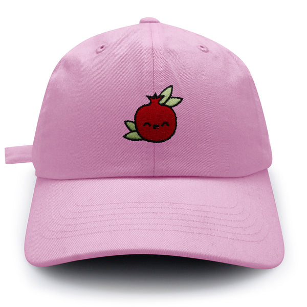 Pomegranate Dad Hat Embroidered Baseball Cap Vegan Fruit Garnet