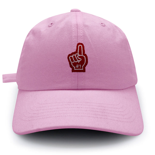 #1 Finger Dad Hat Embroidered Baseball Cap Fan Sports Game