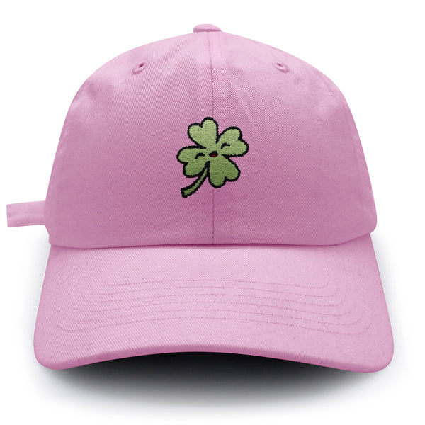 Clover Dad Hat Embroidered Baseball Cap Lucky Flower