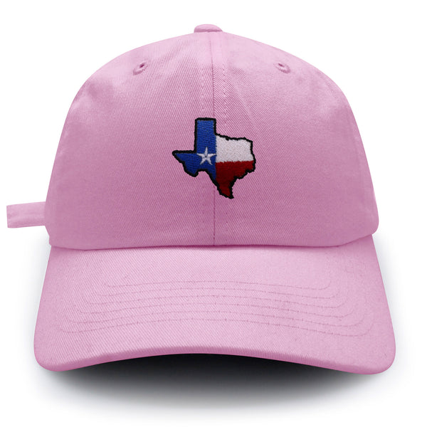 Texas Dad Hat Embroidered Baseball Cap Map Flag