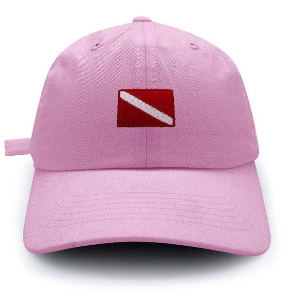 Diving Flag Dad Hat Embroidered Baseball Cap Flag Symbol