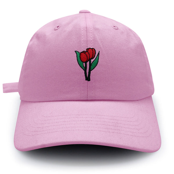 Tulips Dad Hat Embroidered Baseball Cap Flower Plant