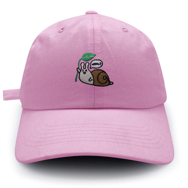 Hello Snail Dad Hat Embroidered Baseball Cap Cute Character