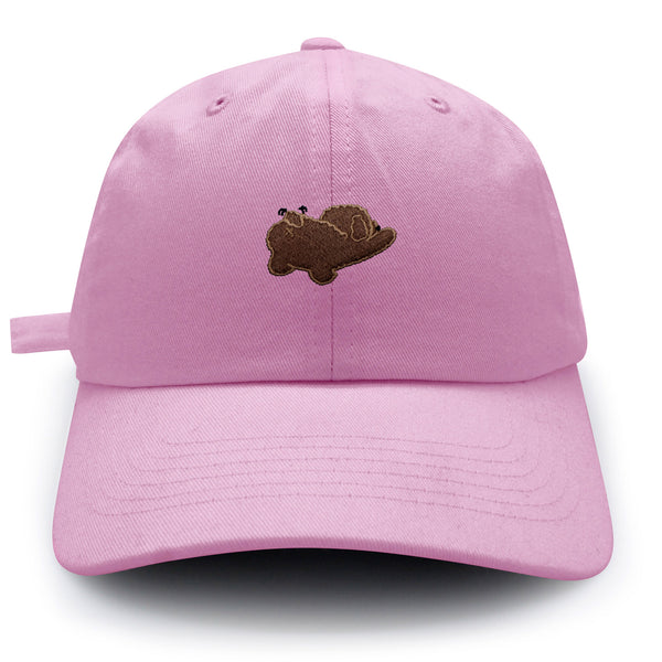 Stretching Marie Dad Hat Embroidered Baseball Cap Dog Puppy