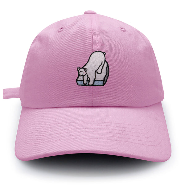 Polar Bear Dad Hat Embroidered Baseball Cap Coke Soda