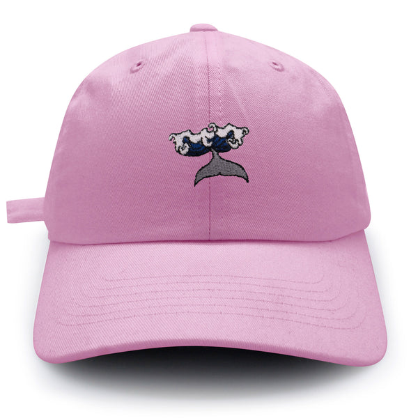 Whale Dad Hat Embroidered Baseball Cap Wave Ocean