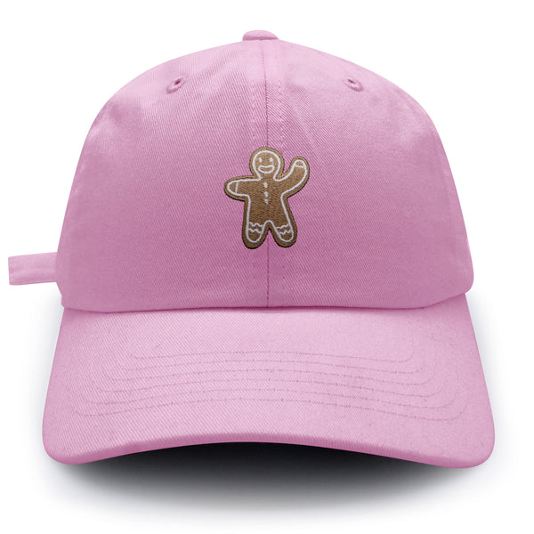 Gingerbread Man Dad Hat Embroidered Baseball Cap Holiday Cookie