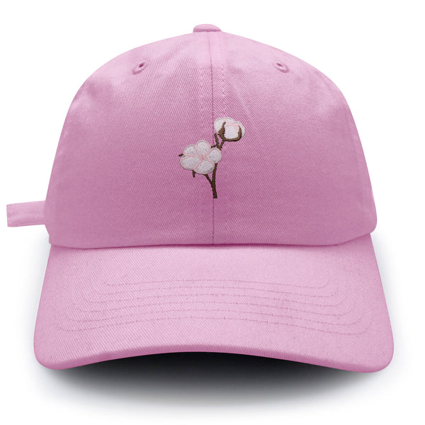 Cotton Flower Dad Hat Embroidered Baseball Cap Tree