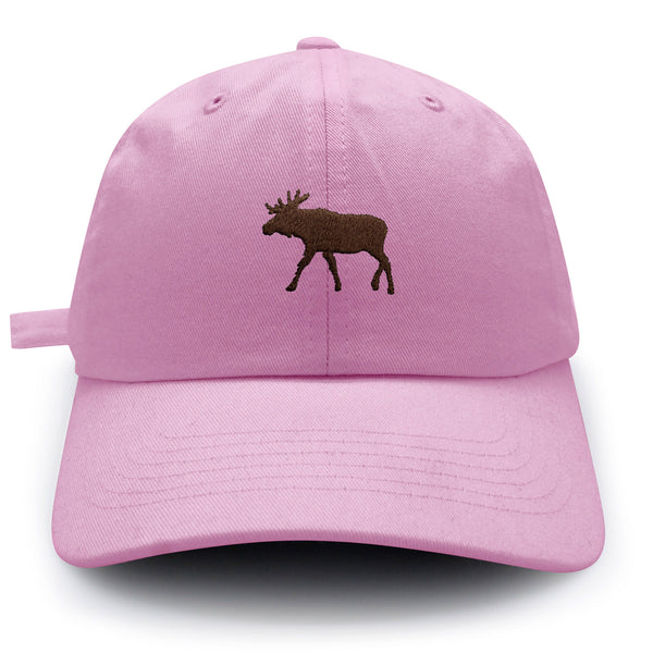 Moose Dad Hat Embroidered Baseball Cap Elk Hunting