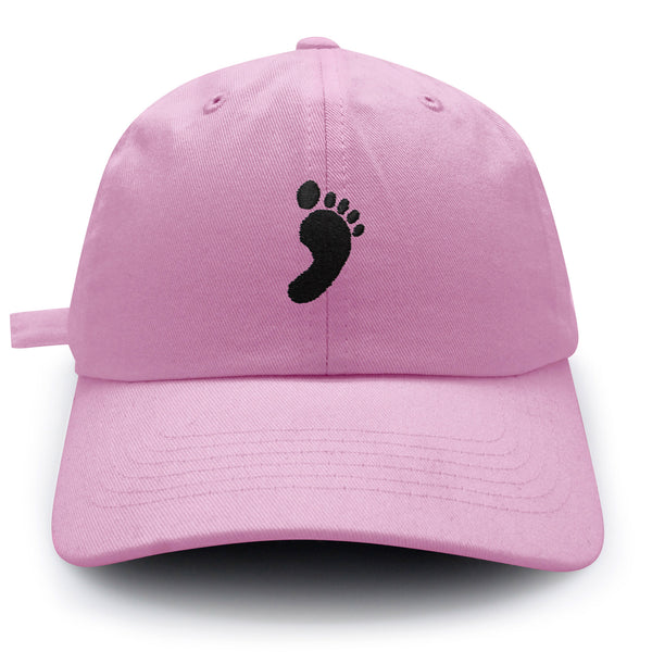 Footprint Dad Hat Embroidered Baseball Cap Feet