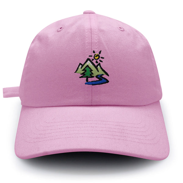 Mountain Dad Hat Embroidered Baseball Cap Image