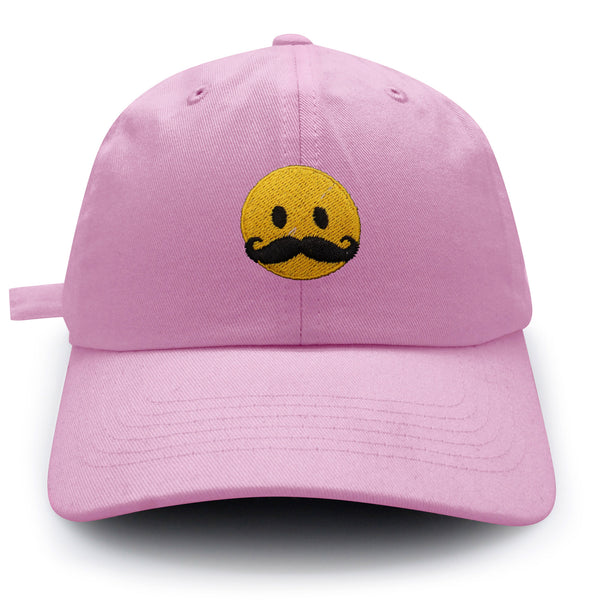 Mustache Emoji Dad Hat Embroidered Baseball Cap Funny