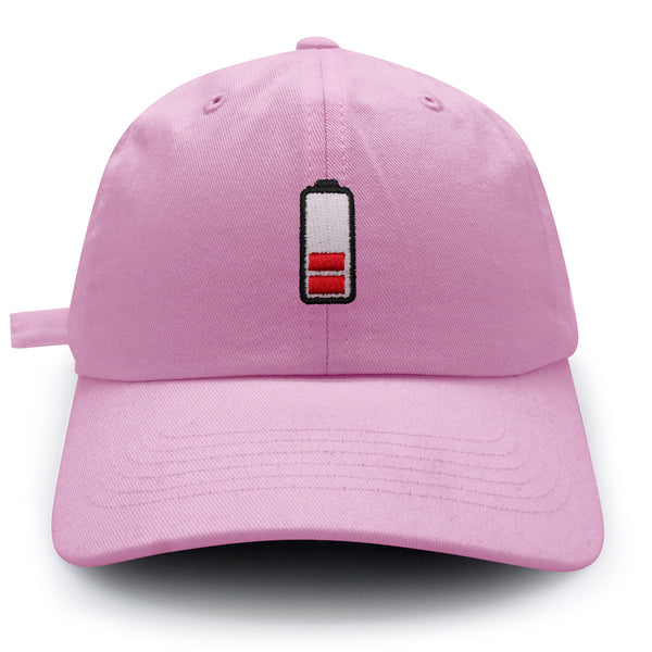 Low Battery Dad Hat Embroidered Baseball Cap Phone