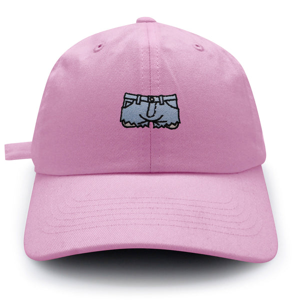 Denim Shorts Dad Hat Embroidered Baseball Cap Jeans