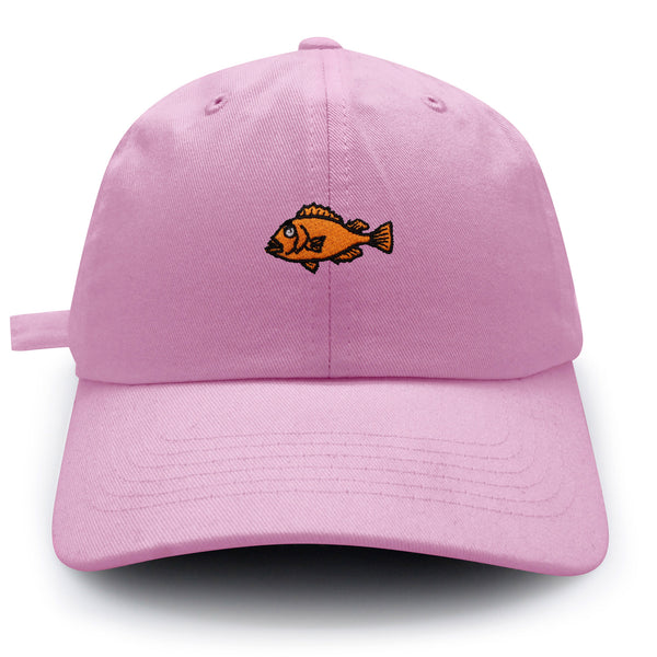 Fishing Dad Hat Embroidered Baseball Cap Rock Fish