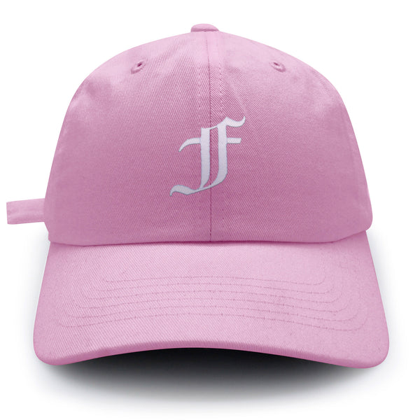 Old English Letter F Dad Hat Embroidered Baseball Cap English Alphabet