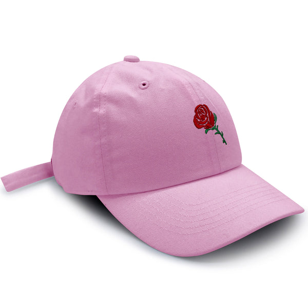 Rose Dad Hat Embroidered Baseball Cap Flower Floral Love