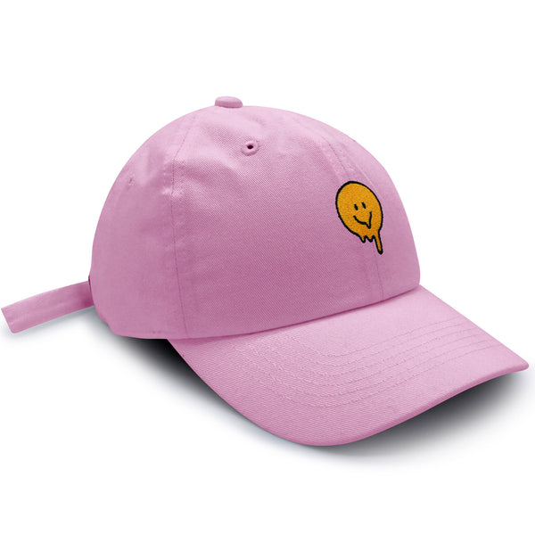 Melted Smile Dad Hat Embroidered Baseball Cap Sad Face