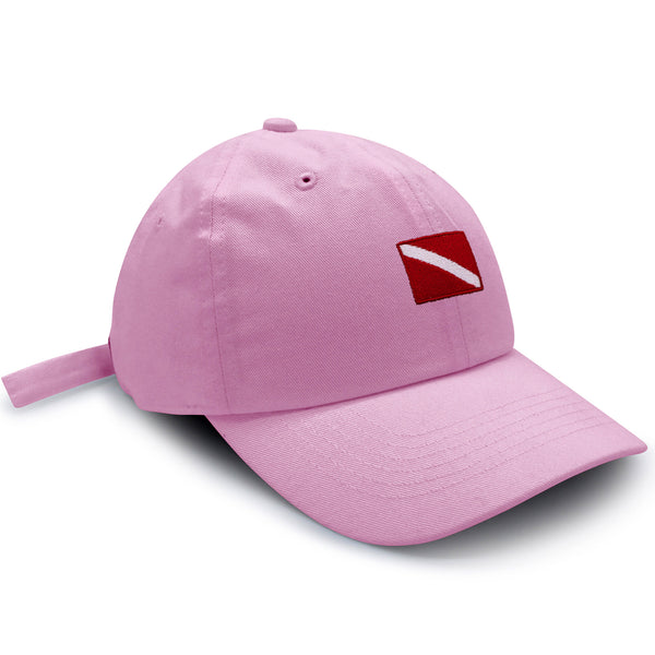 Diving Flag Dad Hat Embroidered Baseball Cap Flag Symbol