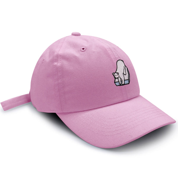 Polar Bear Dad Hat Embroidered Baseball Cap Coke Soda