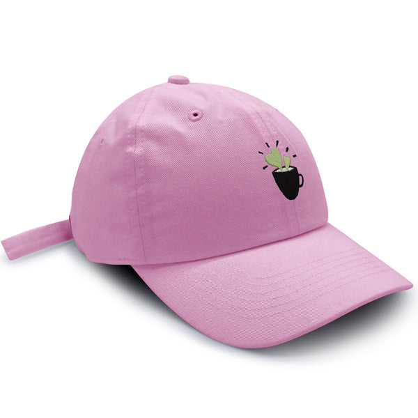 Plant in Mug Dad Hat Embroidered Baseball Cap Plant