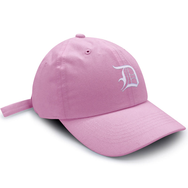 Old English Letter D Dad Hat Embroidered Baseball Cap English Alphabet