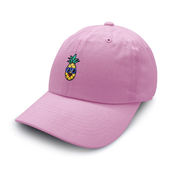 Smiling Pineapple Dad Hat Embroidered Baseball Cap Sunglasses