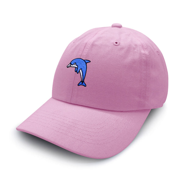 Blue Dolphin Dad Hat Embroidered Baseball Cap Aquarium Florida