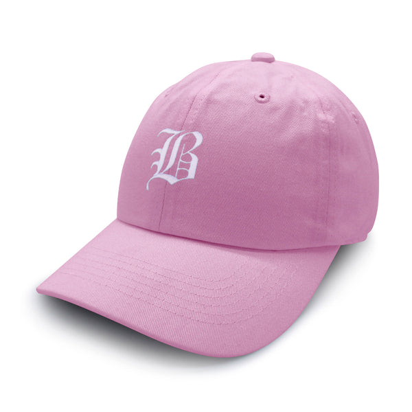 Old English Letter B Dad Hat Embroidered Baseball Cap English Alphabet