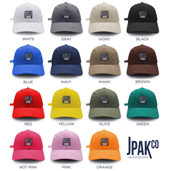 Disket Dad Hat Embroidered Baseball Cap Retro PC