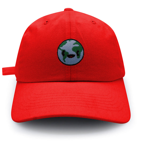 Happy Earth Dad Hat Embroidered Baseball Cap Earth Environment