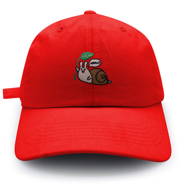 Hello Snail Dad Hat Embroidered Baseball Cap Cute Character