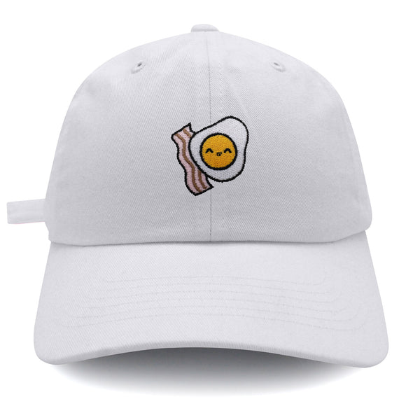 Egg and Bacon Dad Hat Embroidered Baseball Cap Breakfast