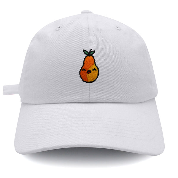 Pear Dad Hat Embroidered Baseball Cap Fruit Vegan Foodie