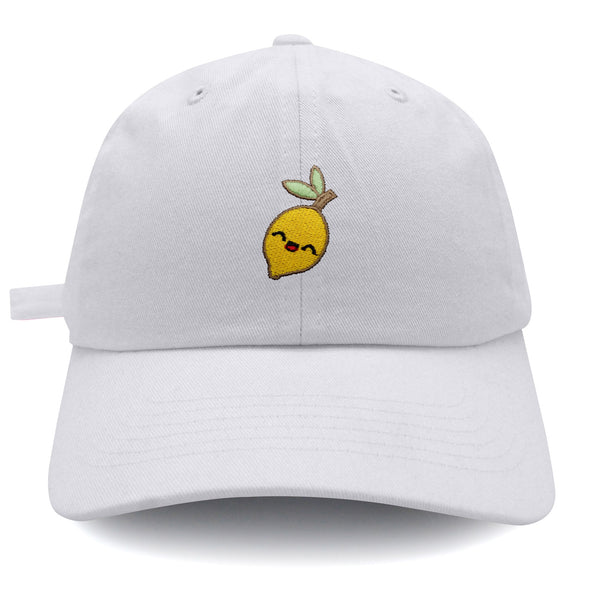 Lemon Dad Hat Embroidered Baseball Cap Vegan Vegetable