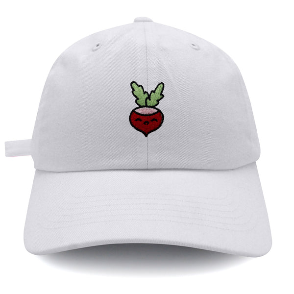 Radish Dad Hat Embroidered Baseball Cap Vegan Vegetable Farmer